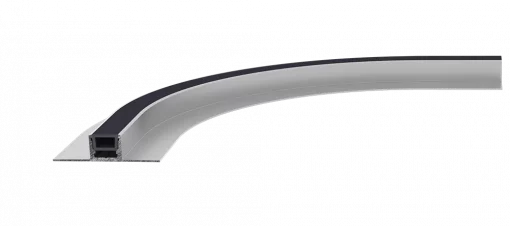 <font color =#3a4d73><b>Saga Klips TP-Flex<br>Art.-Nr.: Sk-Tpflex-Alu-0005</font></b><br>Rundbogen<br>für 12,5mm Einbau<br>1/4 Kreis