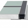 <font color =#3a4d73><b>Saga Klips Tp-Flex<br>Art.-Nr.: Sk-Tpflex-Alu+Gips-0001 </font></b><br>Gerades Träger Profil<br>mit vormontierten Gipsstreifen<br>für 12,5mm Einbau<br>200cm, 1-läufig